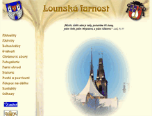 Tablet Screenshot of farnostlouny.com